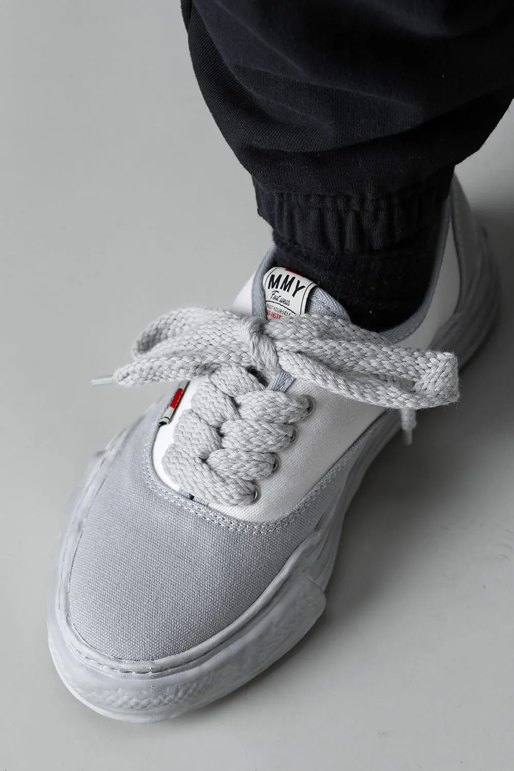 -BAKER- Original sole over-dyed canvas Low-Top sneakers White