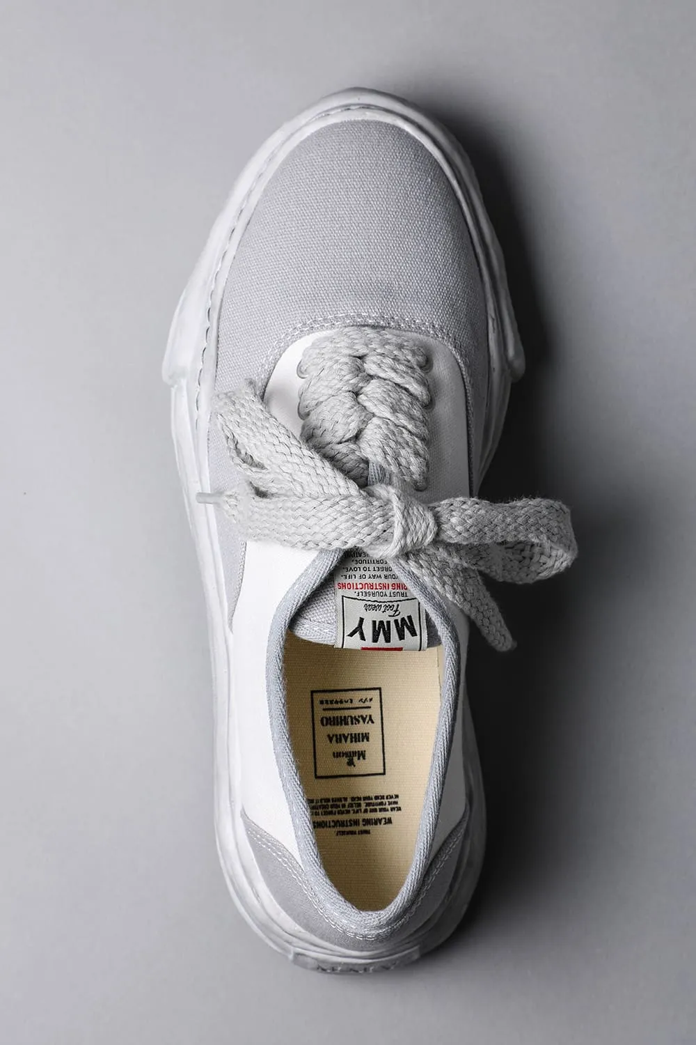 -BAKER- Original sole over-dyed canvas Low-Top sneakers White