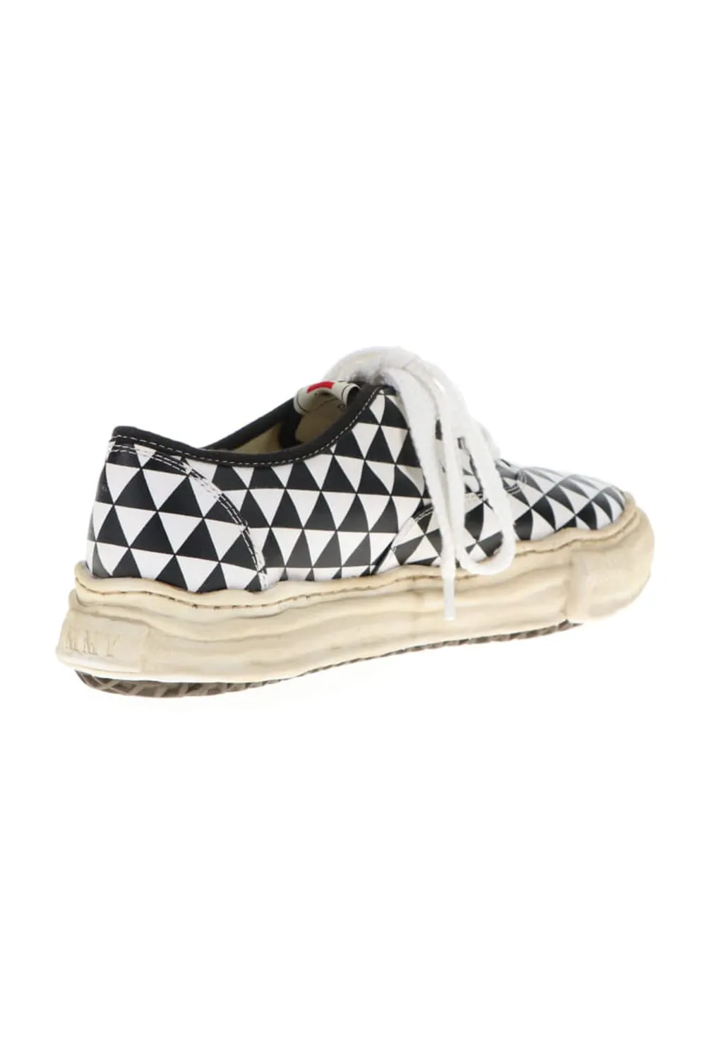 -BAKER- Over-dyed original sole printed canvas Low-Top sneakers Black