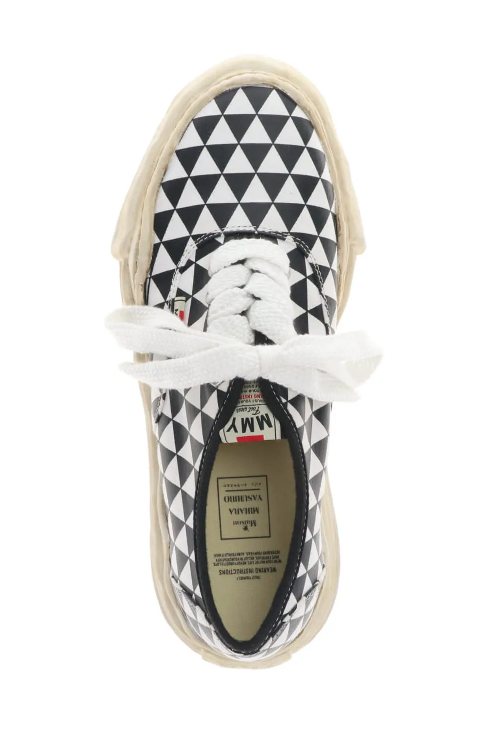 -BAKER- Over-dyed original sole printed canvas Low-Top sneakers Black