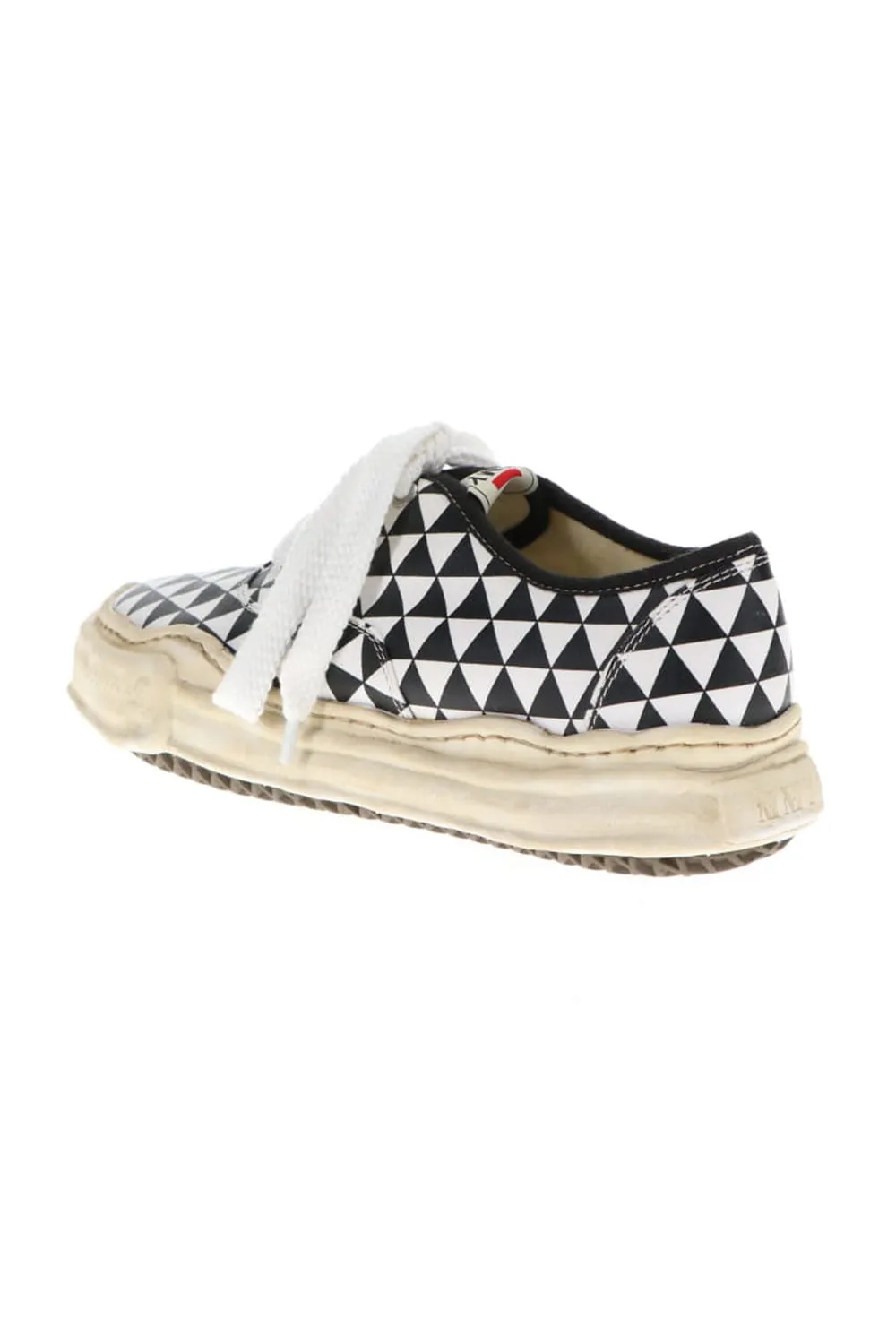 -BAKER- Over-dyed original sole printed canvas Low-Top sneakers Black