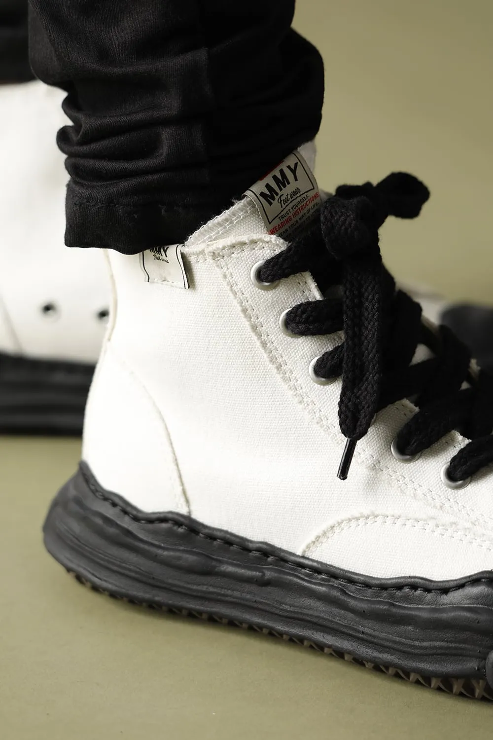 -HANK High- Original TC sole canvas Hi-top sneakers White