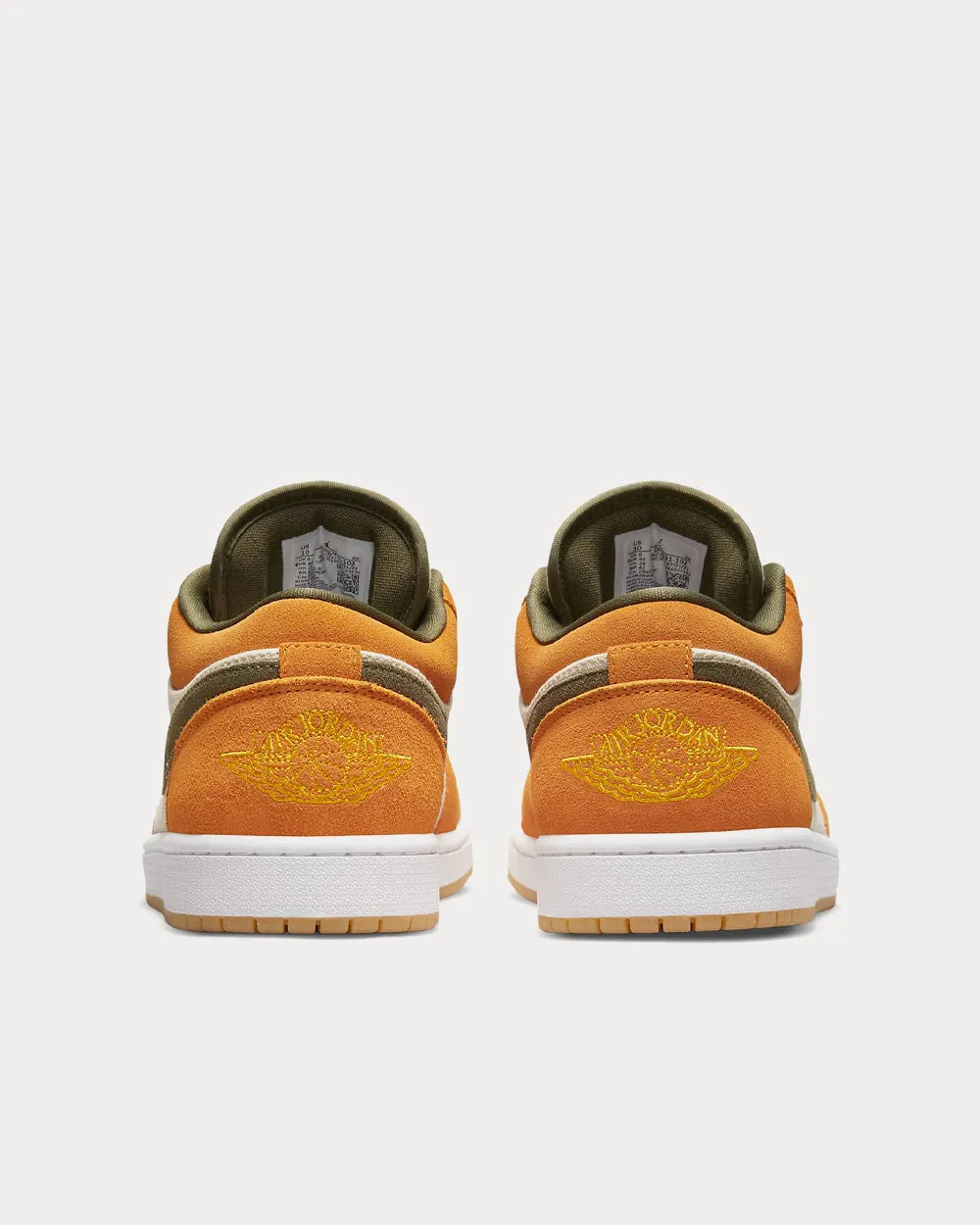 Air Jordan 1 Low SE White / Light Curry / White / Medium Olive Low Top Sneakers
