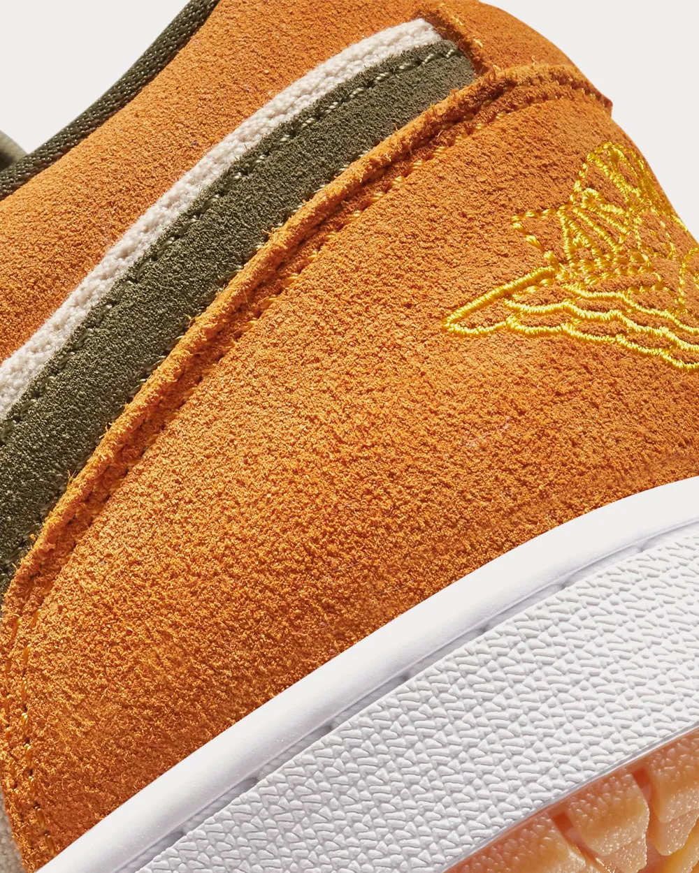 Air Jordan 1 Low SE White / Light Curry / White / Medium Olive Low Top Sneakers