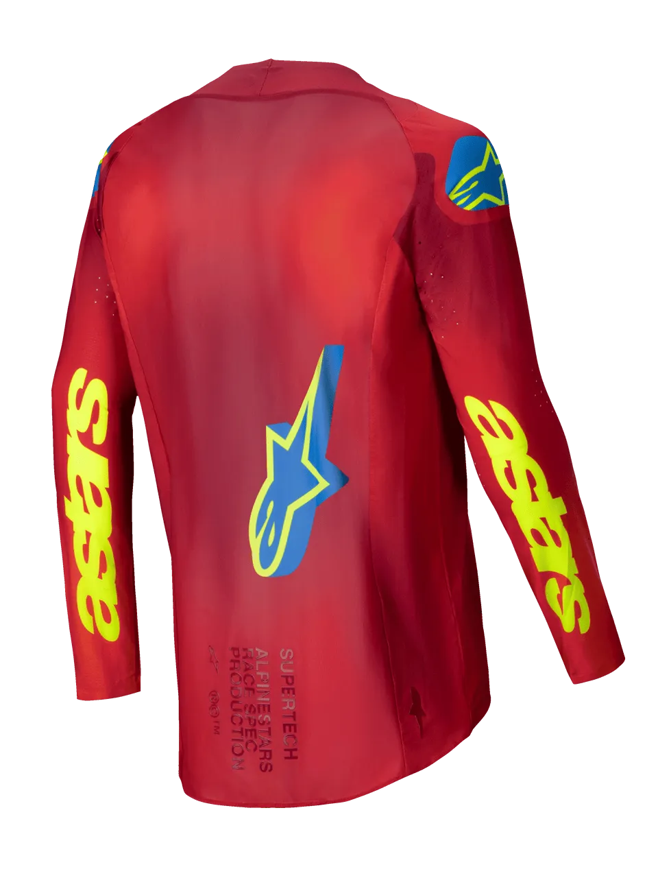 ALPINESTARS 2025 SUPERTECH MAKER JERSEY - BRIGHT RED FLURO YELLOW