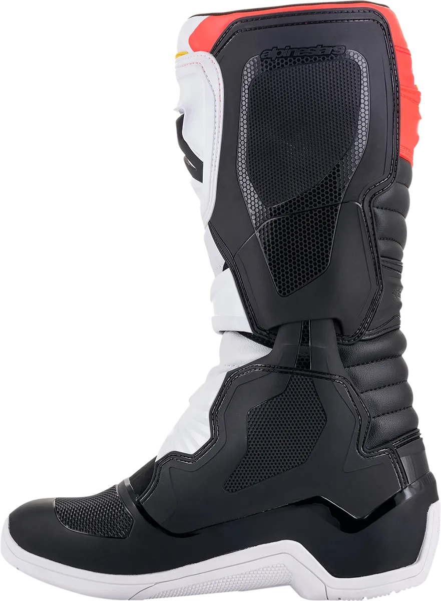 ALPINESTARS Tech 3 Boots Black/White/ Red/Fluo Yellow Sz 10 2013018-1238-10