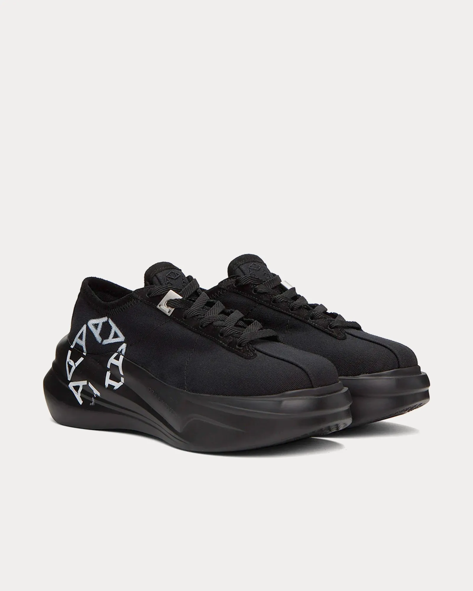 Aria Canvas Black Low Top Sneakers