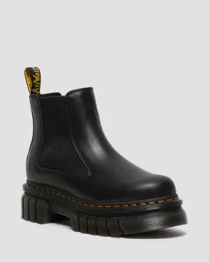 Audrick Nappa Leather Platform Chelsea Boots - Black