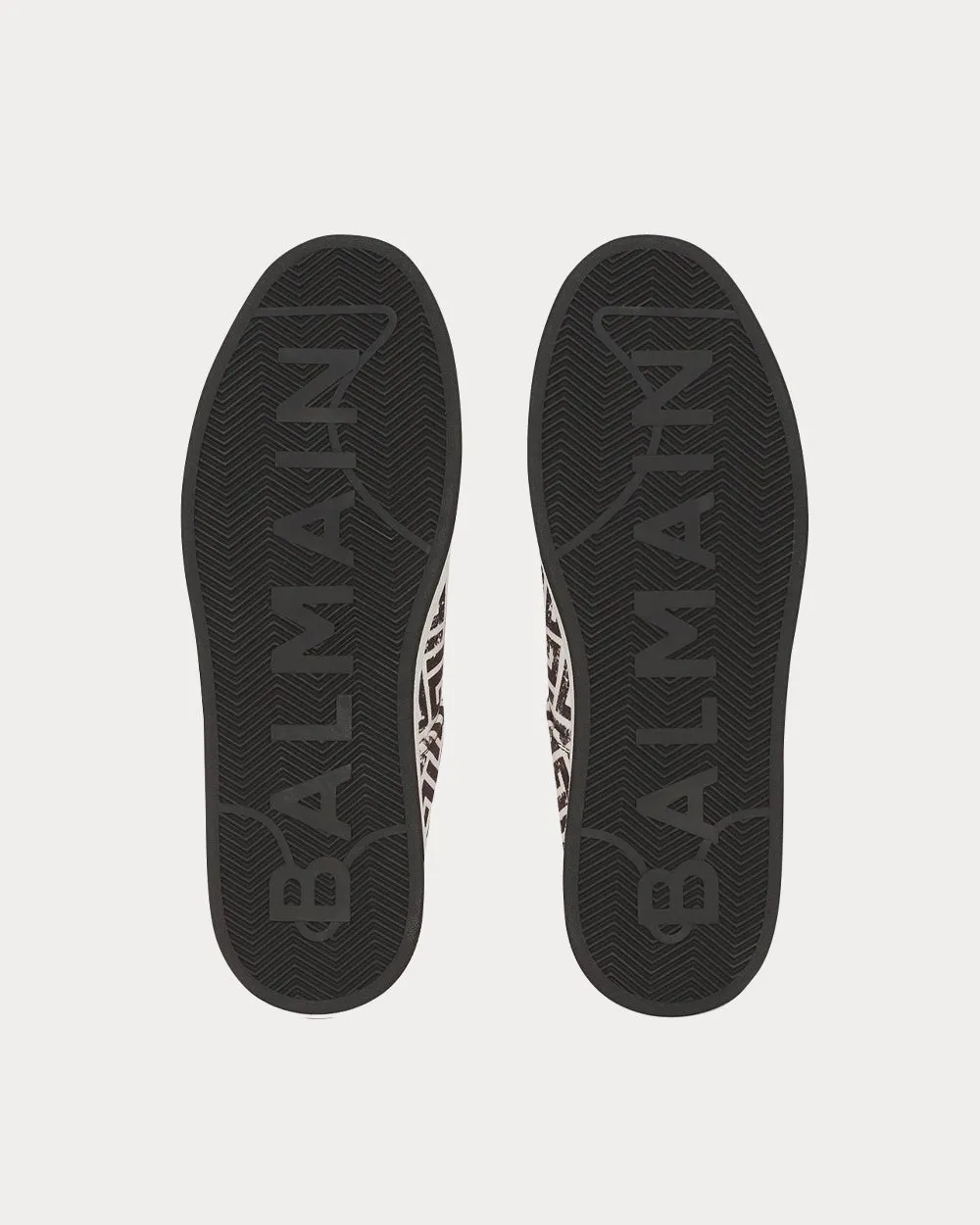 B-Court Monogram Canvas White / Black Low Top Sneakers