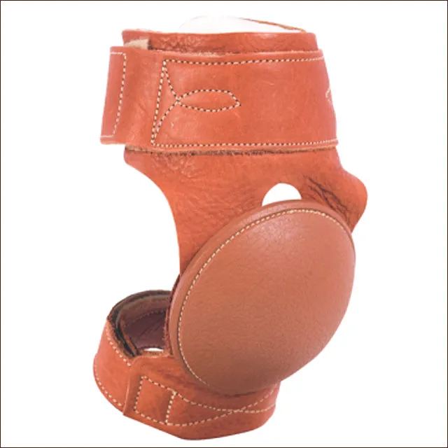 Cactus Ropes Western Soft Leather Horse Leg Skid Boots Pair Rubber Cup