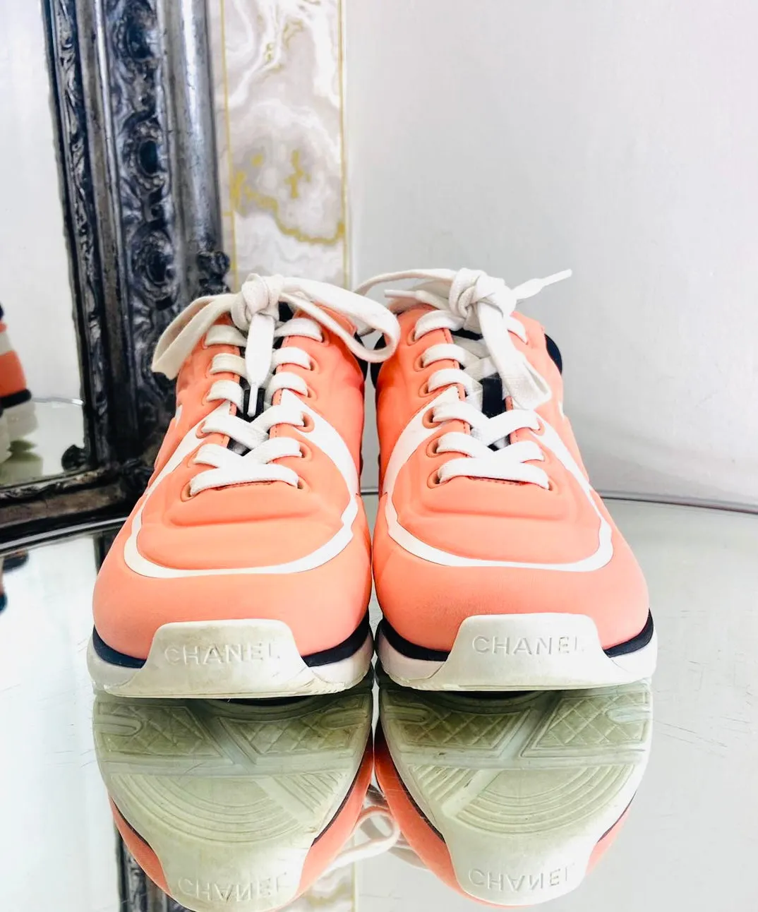 Chanel 'CC' Logo Trainers. Size 36