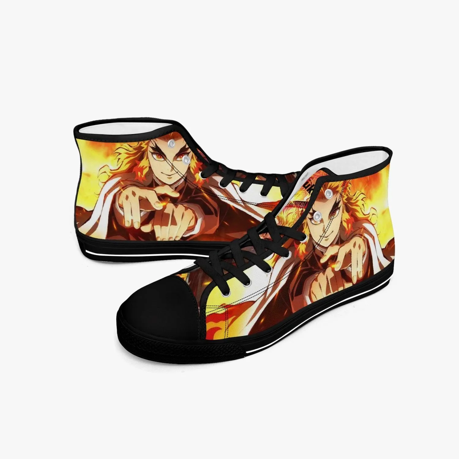 Demon Slayer Kyojuro Rengoku A-Star Mid Anime Shoes
