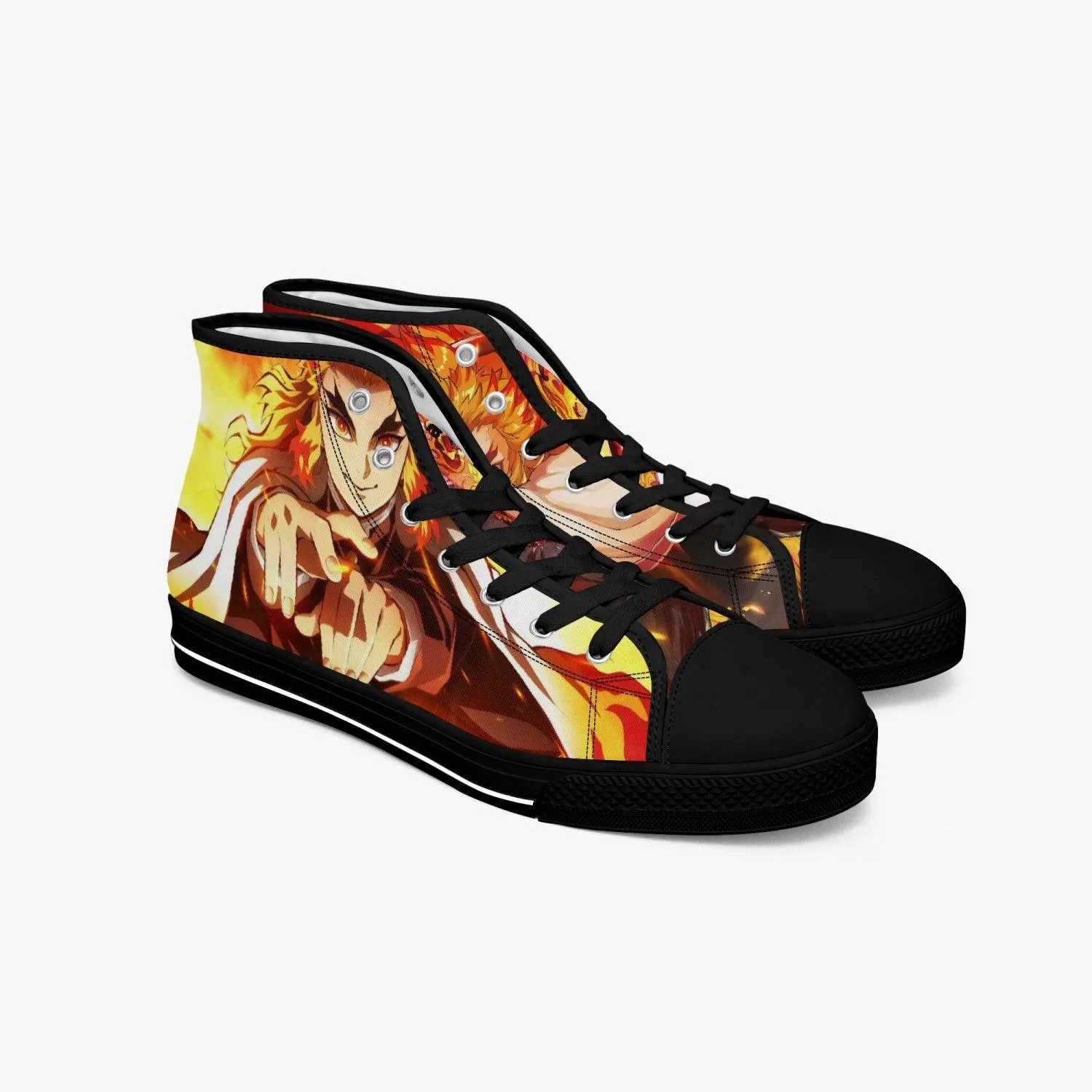 Demon Slayer Kyojuro Rengoku A-Star Mid Anime Shoes