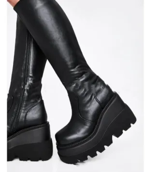 Desdemona - Gothic Platform Knight Boots by The Nevermore