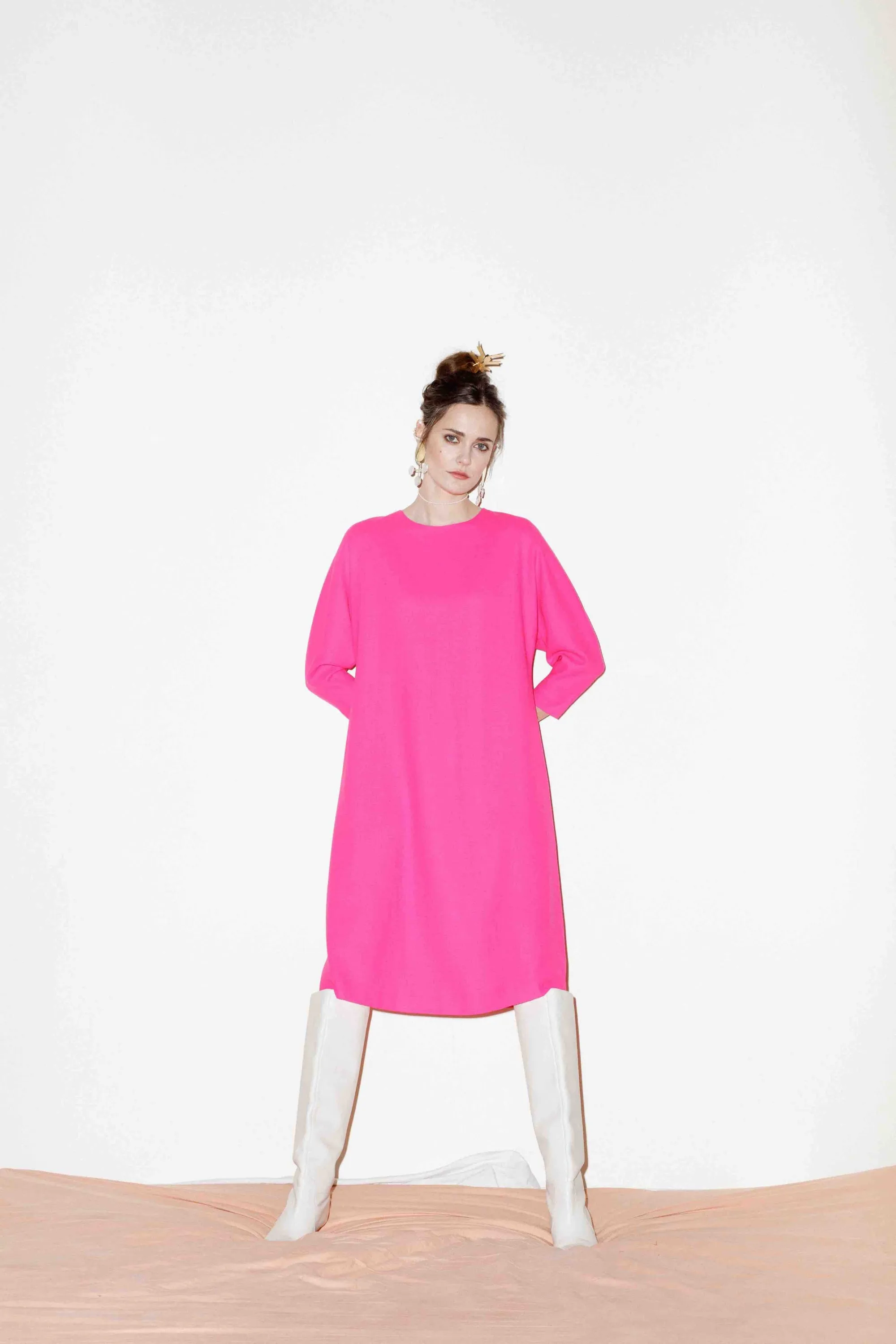Ella Wool Crepe Dress