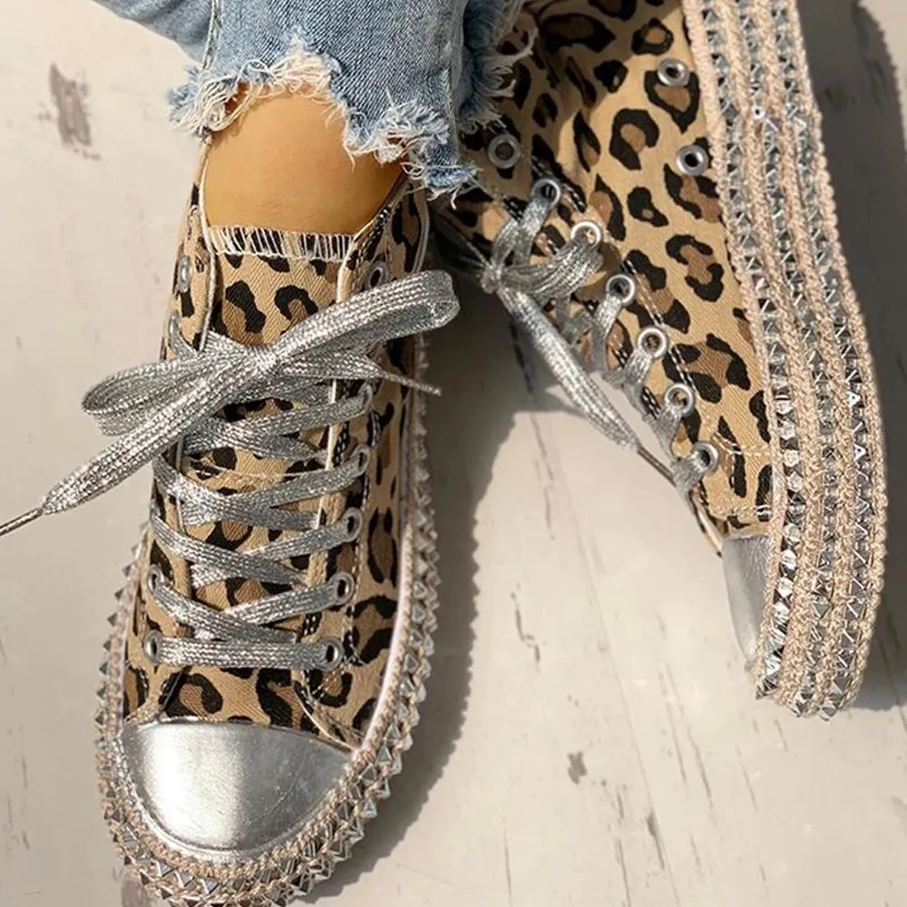 Fashion Print Canvas Sneakers