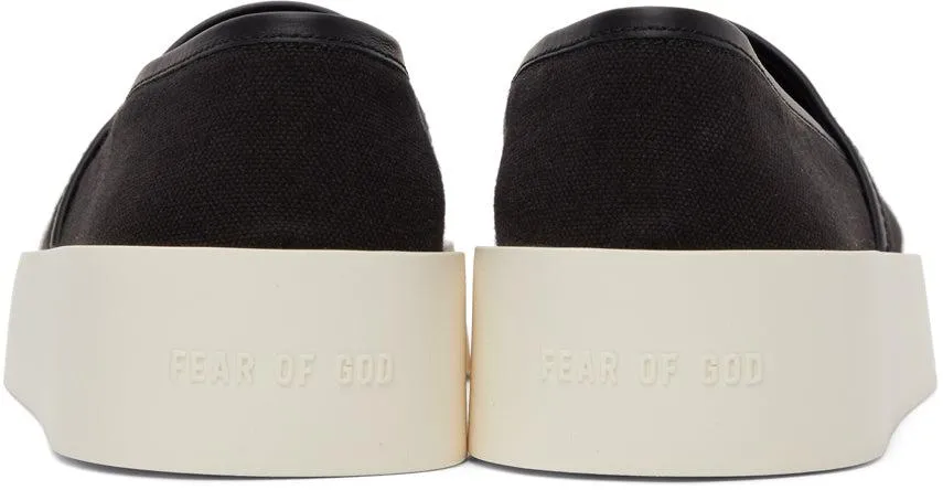 Fear of God Black Canvas Espadrille Sneakers