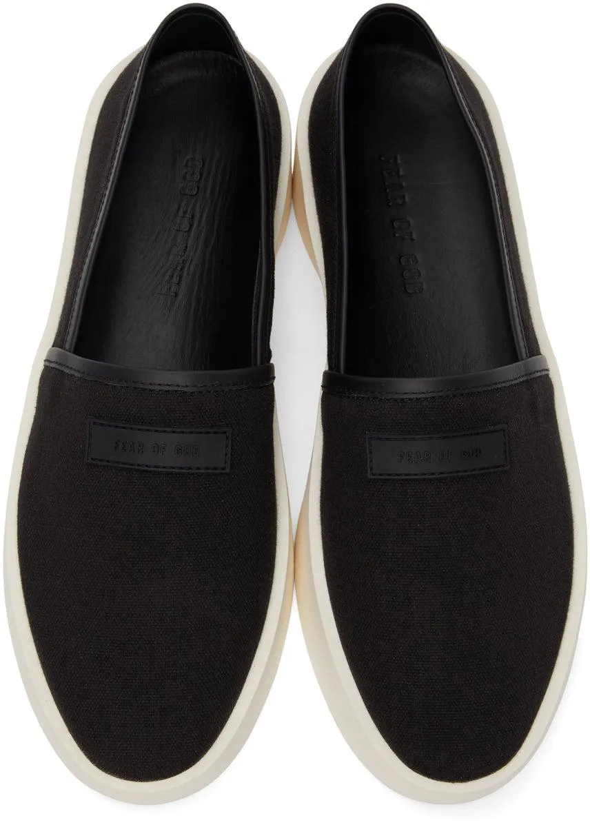 Fear of God Black Canvas Espadrille Sneakers