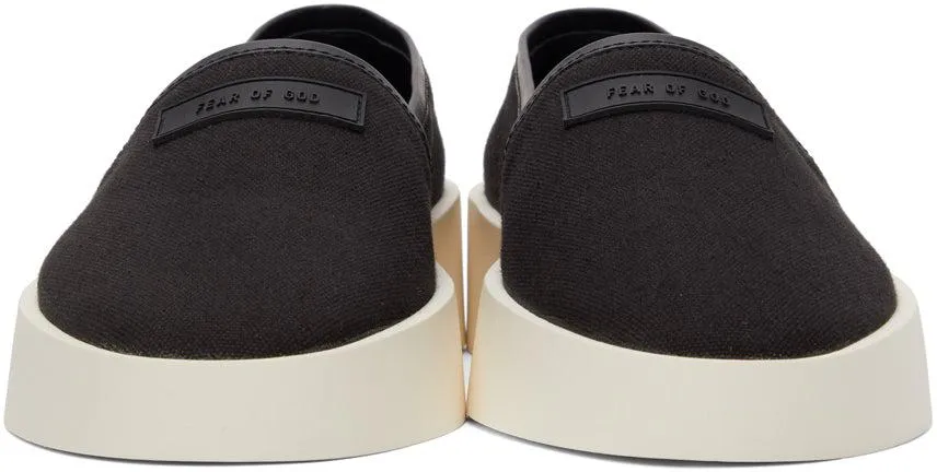 Fear of God Black Canvas Espadrille Sneakers