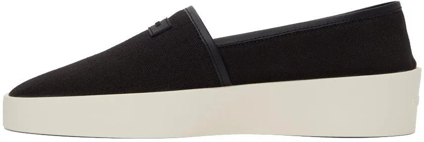 Fear of God Black Canvas Espadrille Sneakers