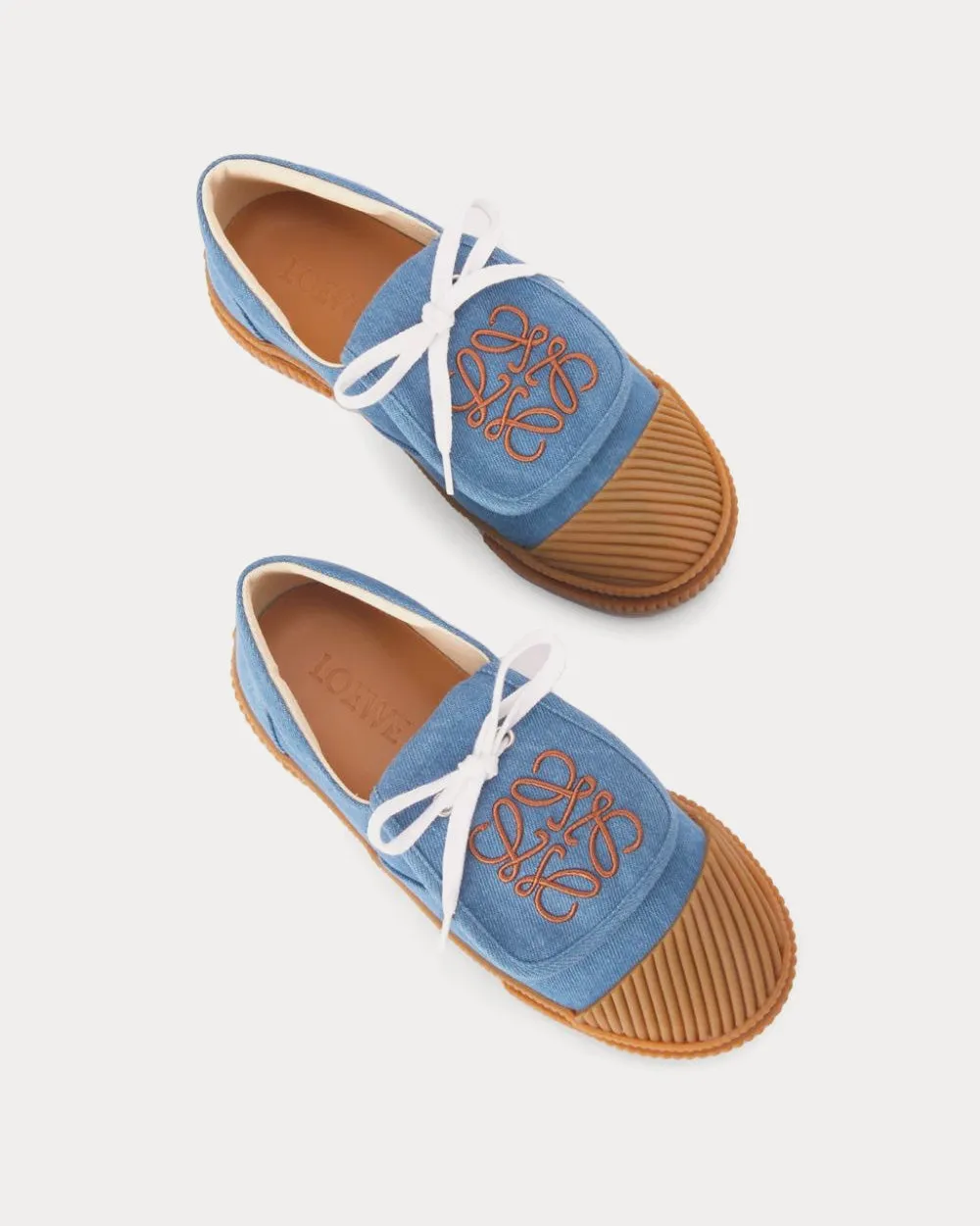Flap Denim Blue Low Top Sneakers
