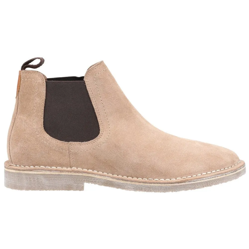 Hush Puppies Mens Shaun Suede Chelsea Boots - Light Brown