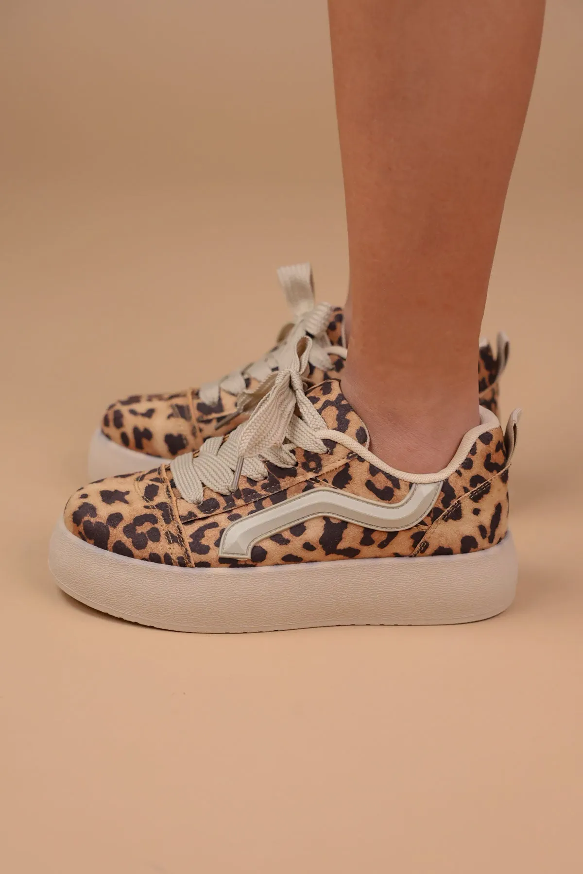 Leopard Chunky Skater Flatform Trainers