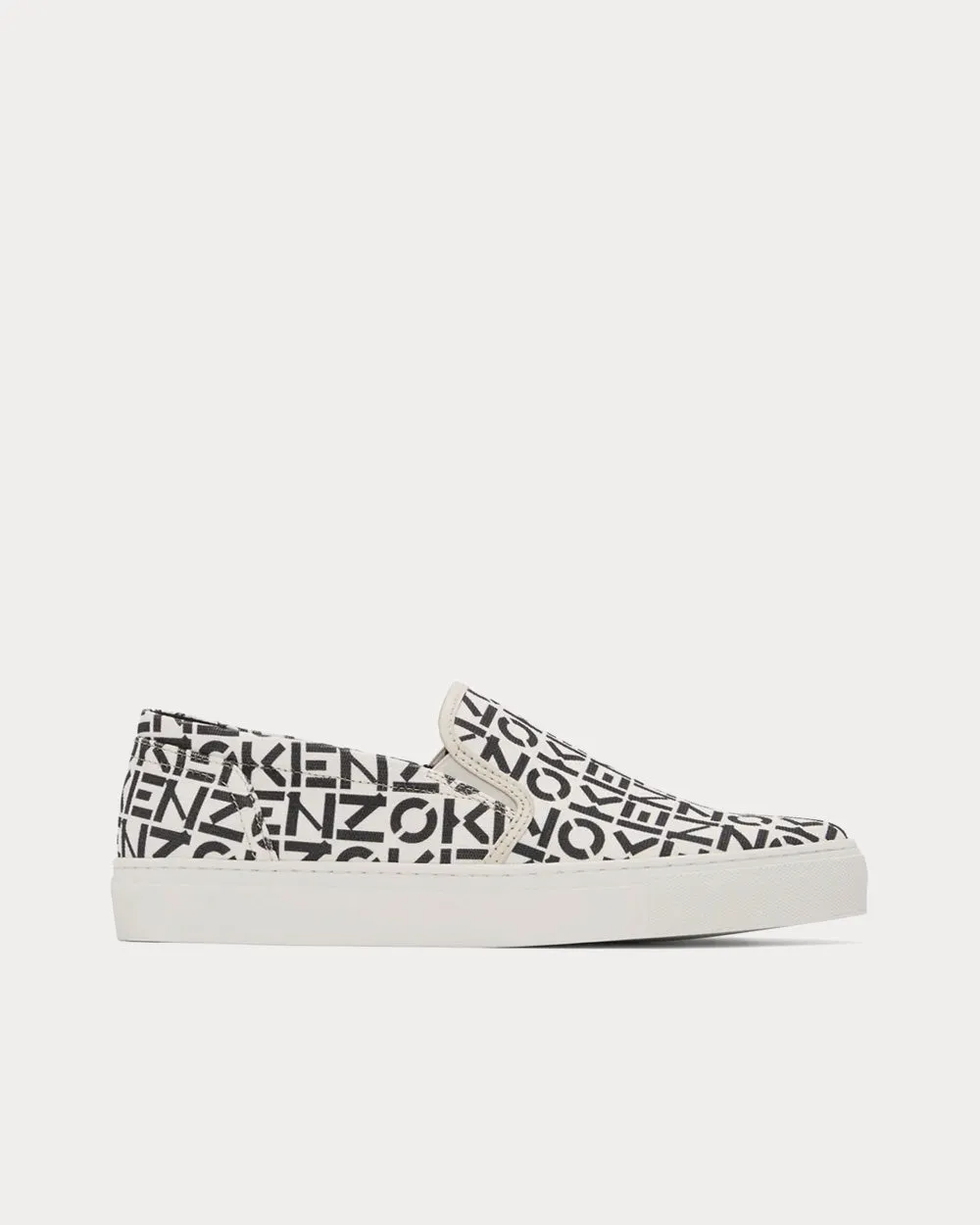Logo Black / White Slip On Sneakers