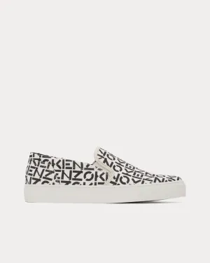 Logo Black / White Slip On Sneakers