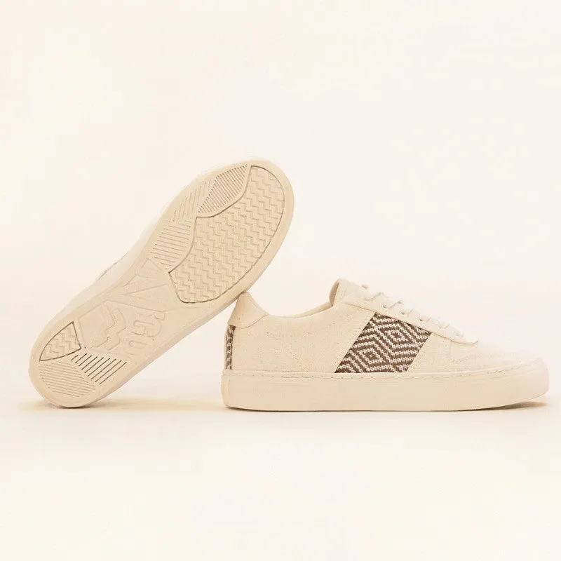 Mai Chau Canvas Beige und Macchiato Braun