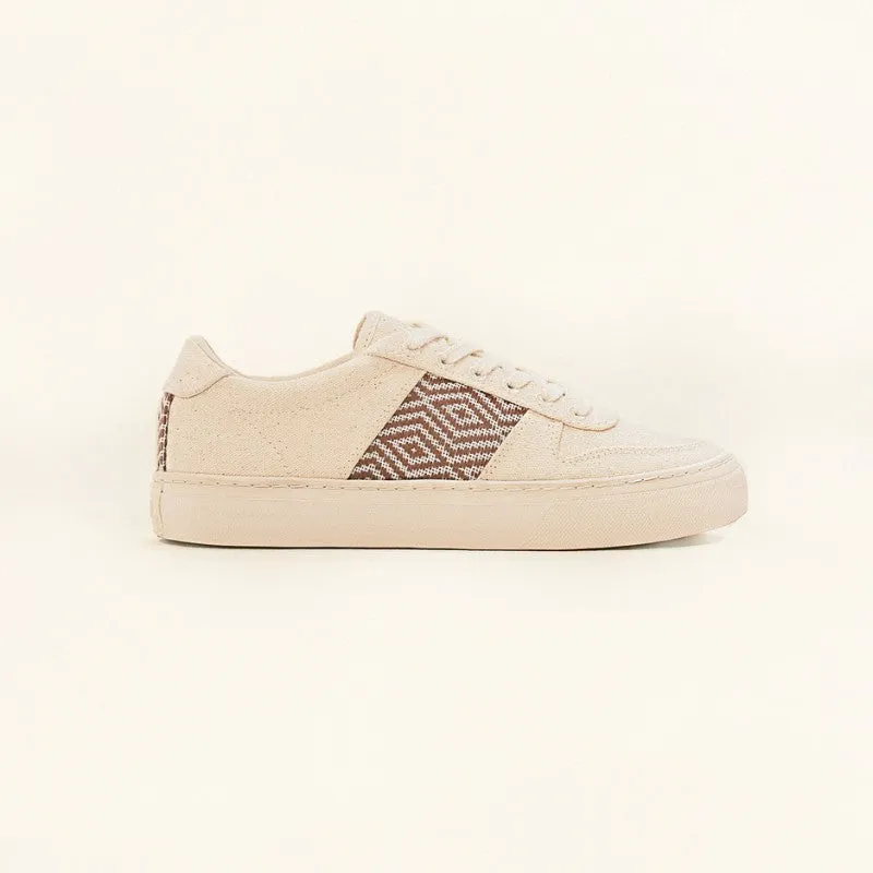 Mai Chau Canvas Beige und Macchiato Braun