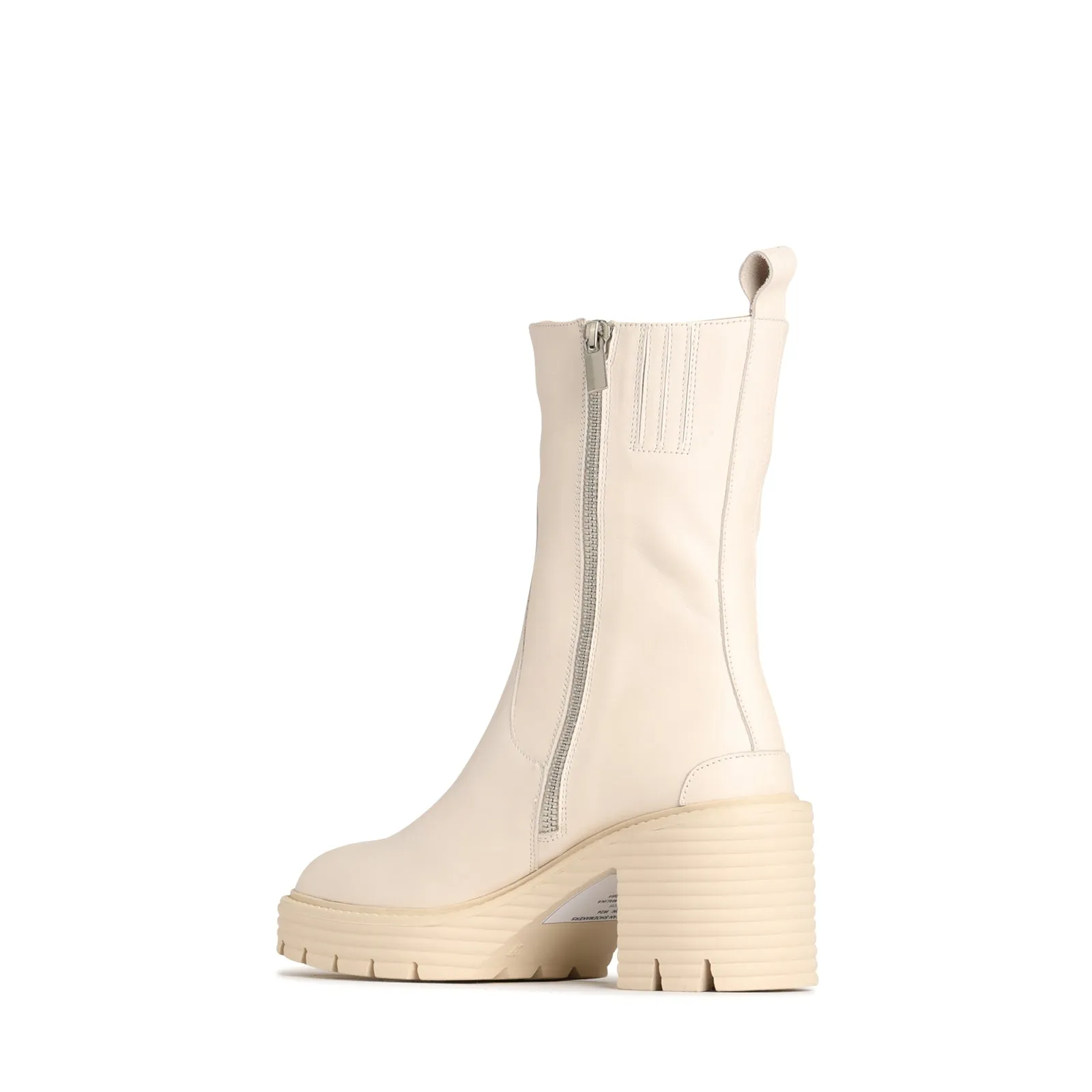 MALIKA LEATHER MID ANKLE BOOTS