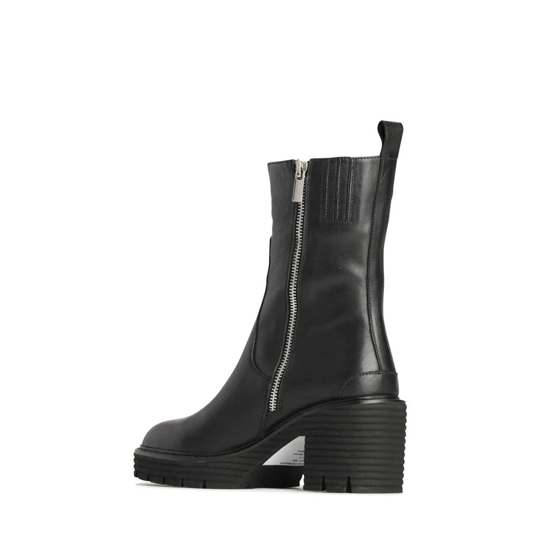 MALIKA LEATHER MID ANKLE BOOTS