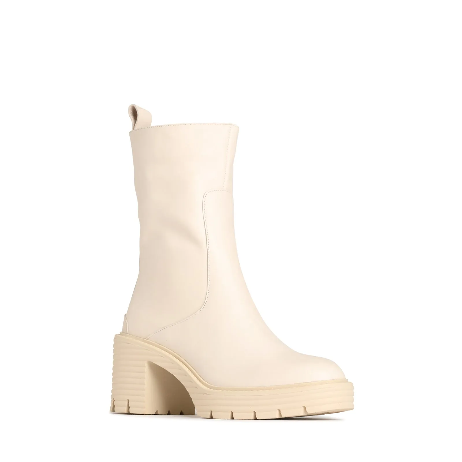 MALIKA LEATHER MID ANKLE BOOTS
