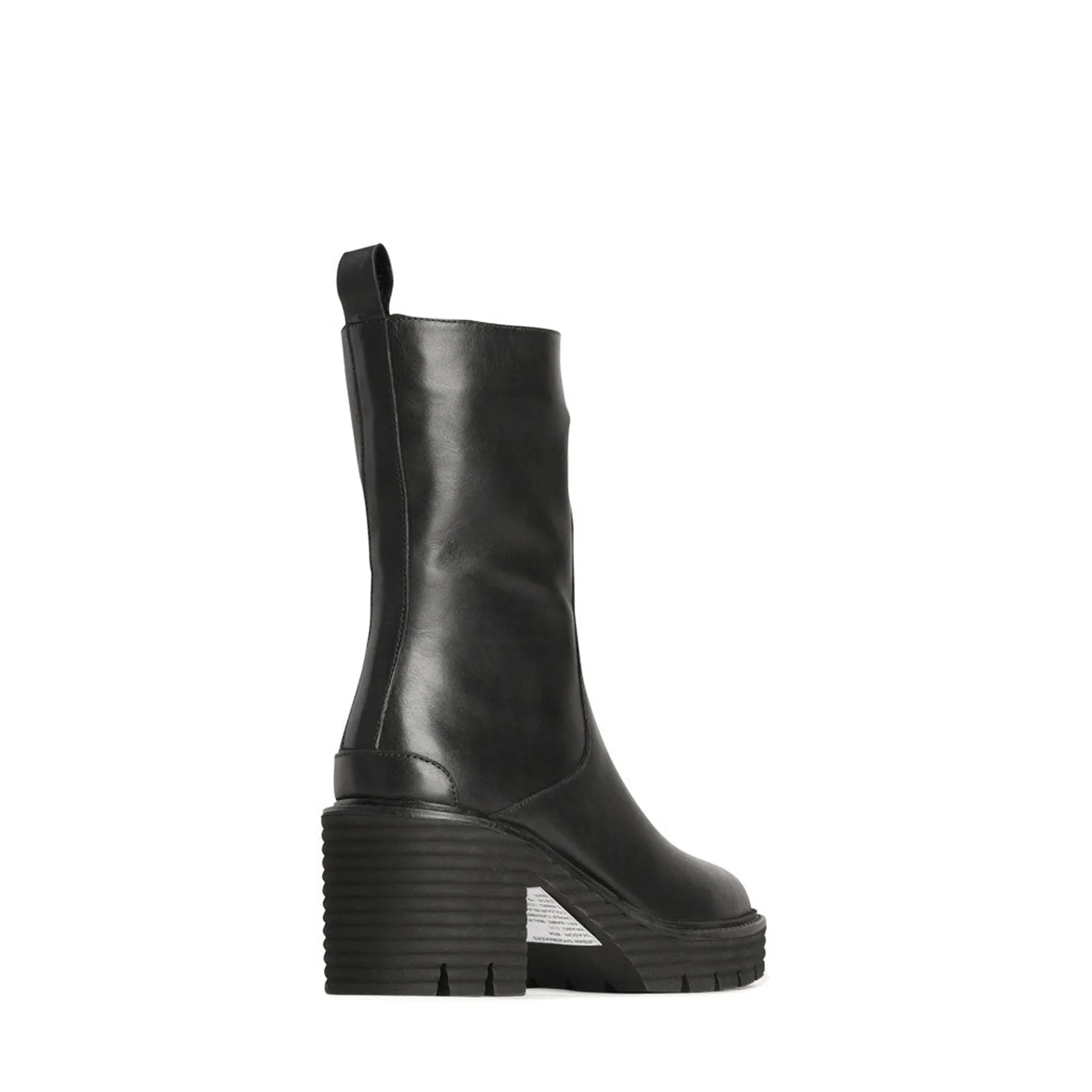 MALIKA LEATHER MID ANKLE BOOTS