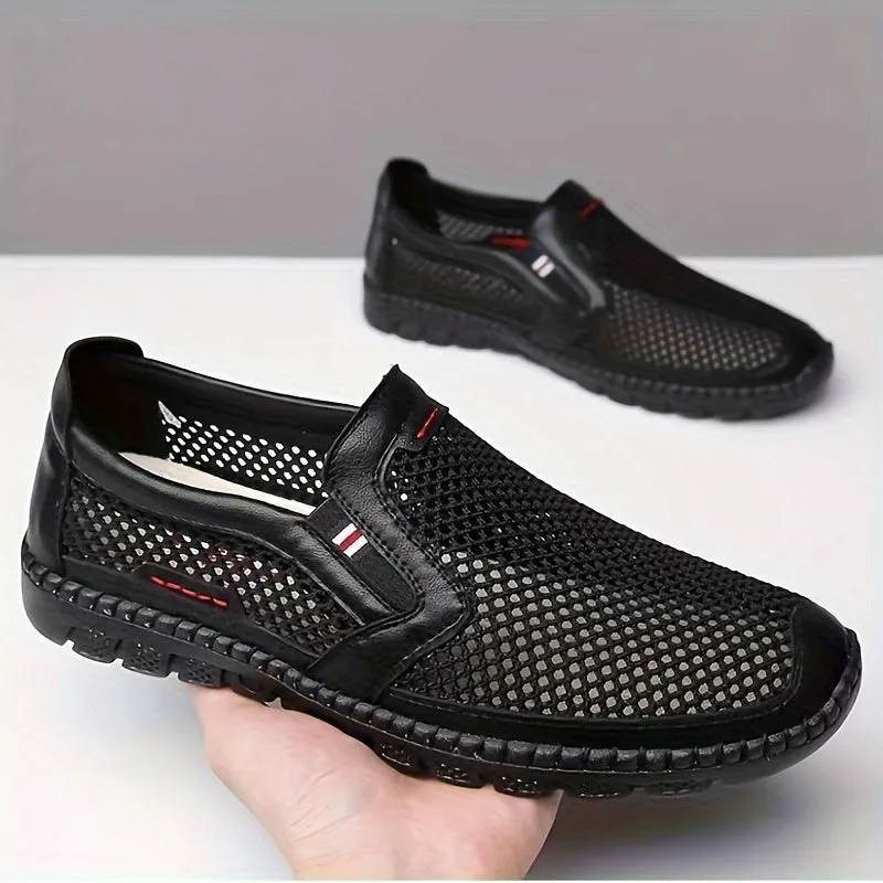 Mens Breathable SlipOn Shoes  Lightweight NonSlip AllWeather