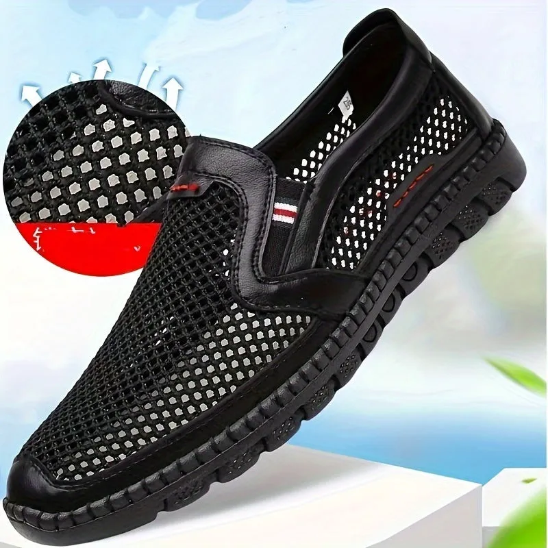 Mens Breathable SlipOn Shoes  Lightweight NonSlip AllWeather