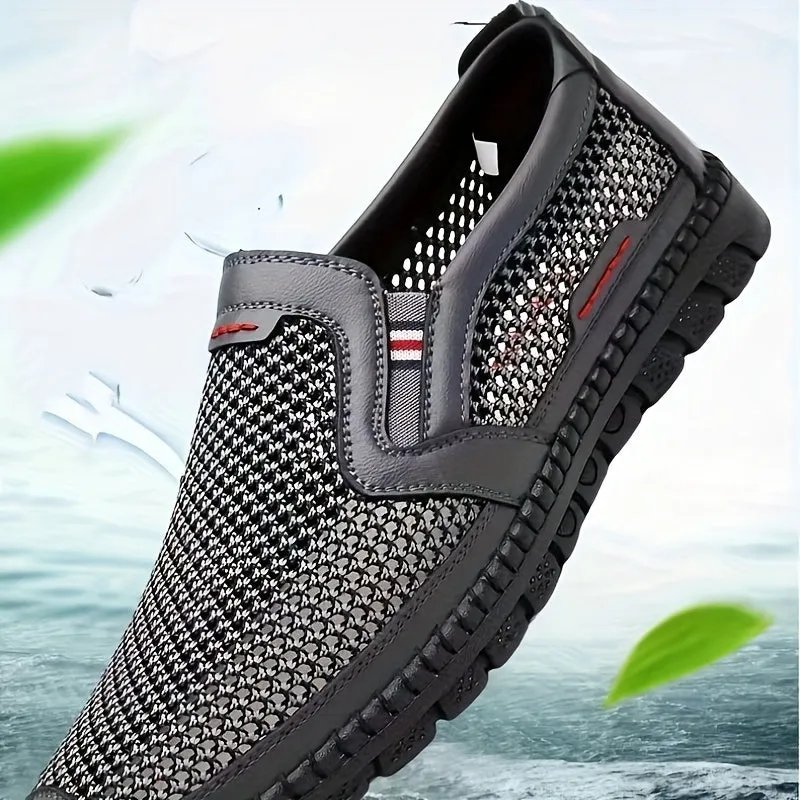 Mens Breathable SlipOn Shoes  Lightweight NonSlip AllWeather