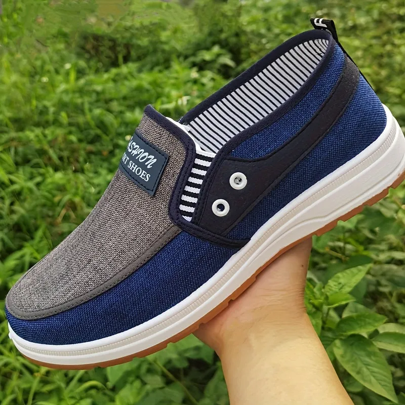 Men's Casual Low Top Shoes  | Lightweight Loafer Vibrant Blue Or Black