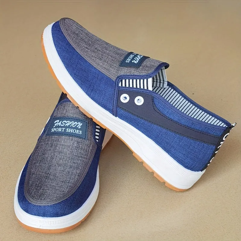 Men's Casual Low Top Shoes  | Lightweight Loafer Vibrant Blue Or Black