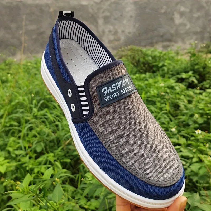 Men's Casual Low Top Shoes  | Lightweight Loafer Vibrant Blue Or Black