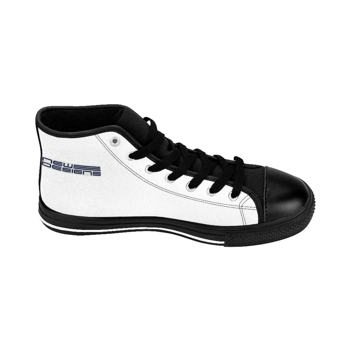 (ND) alt.logo -Men's High-top Sneakers White
