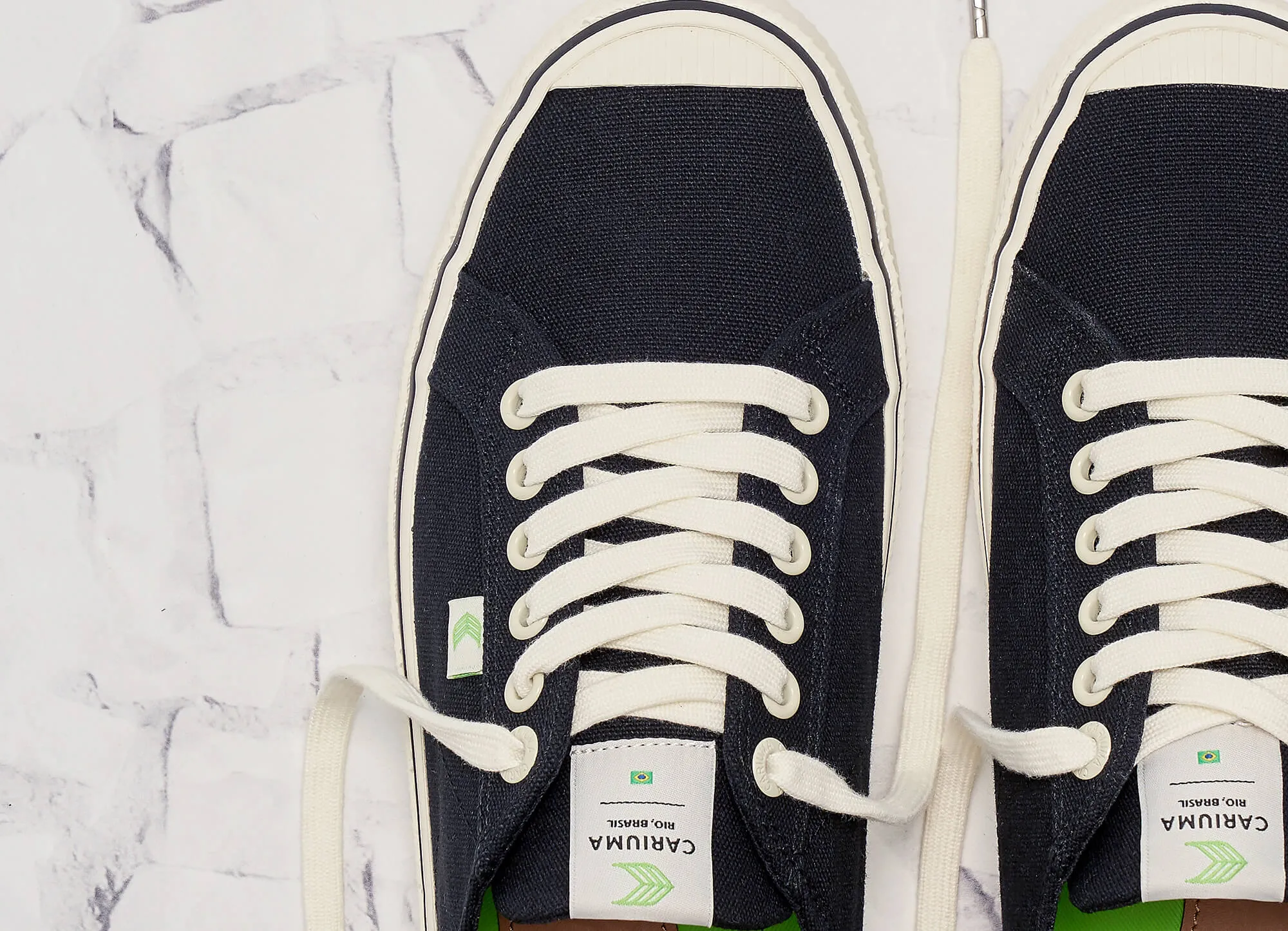 OCA Low Stripe Black Canvas Sneaker Men