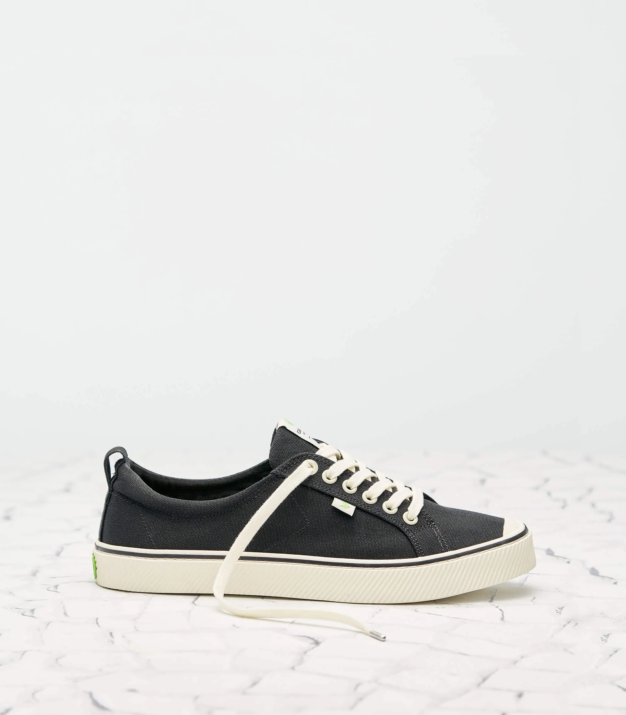 OCA Low Stripe Black Canvas Sneaker Men