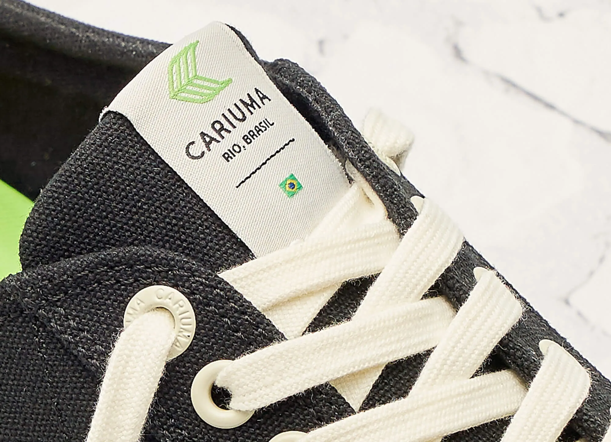 OCA Low Stripe Black Canvas Sneaker Men