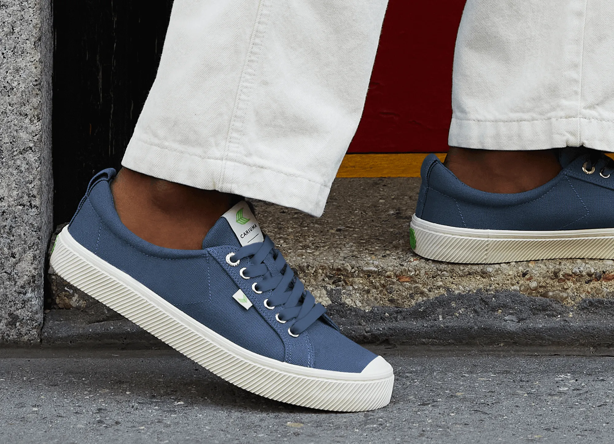OCA Low Stripe Black Canvas Sneaker Men
