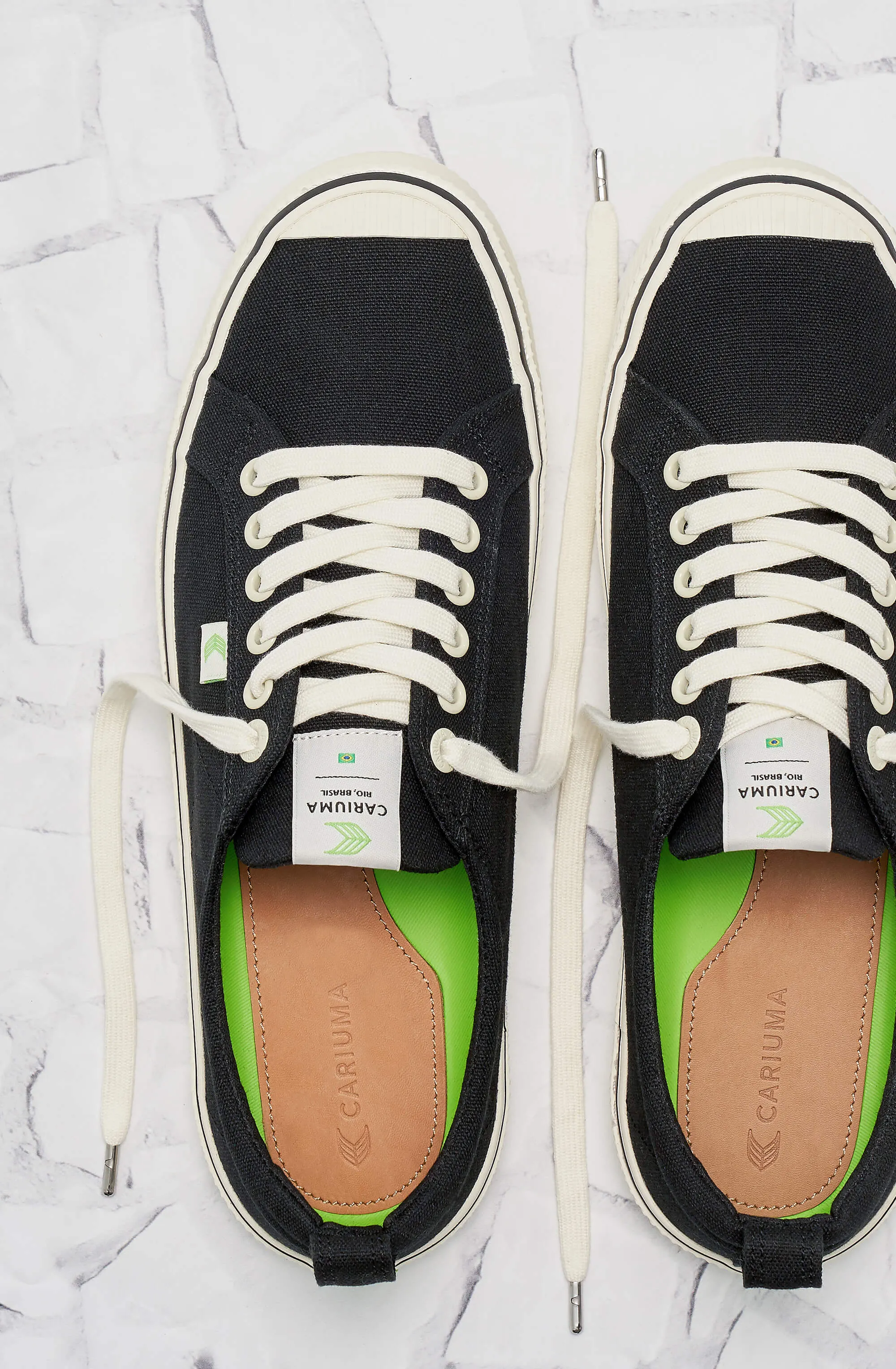 OCA Low Stripe Black Canvas Sneaker Men
