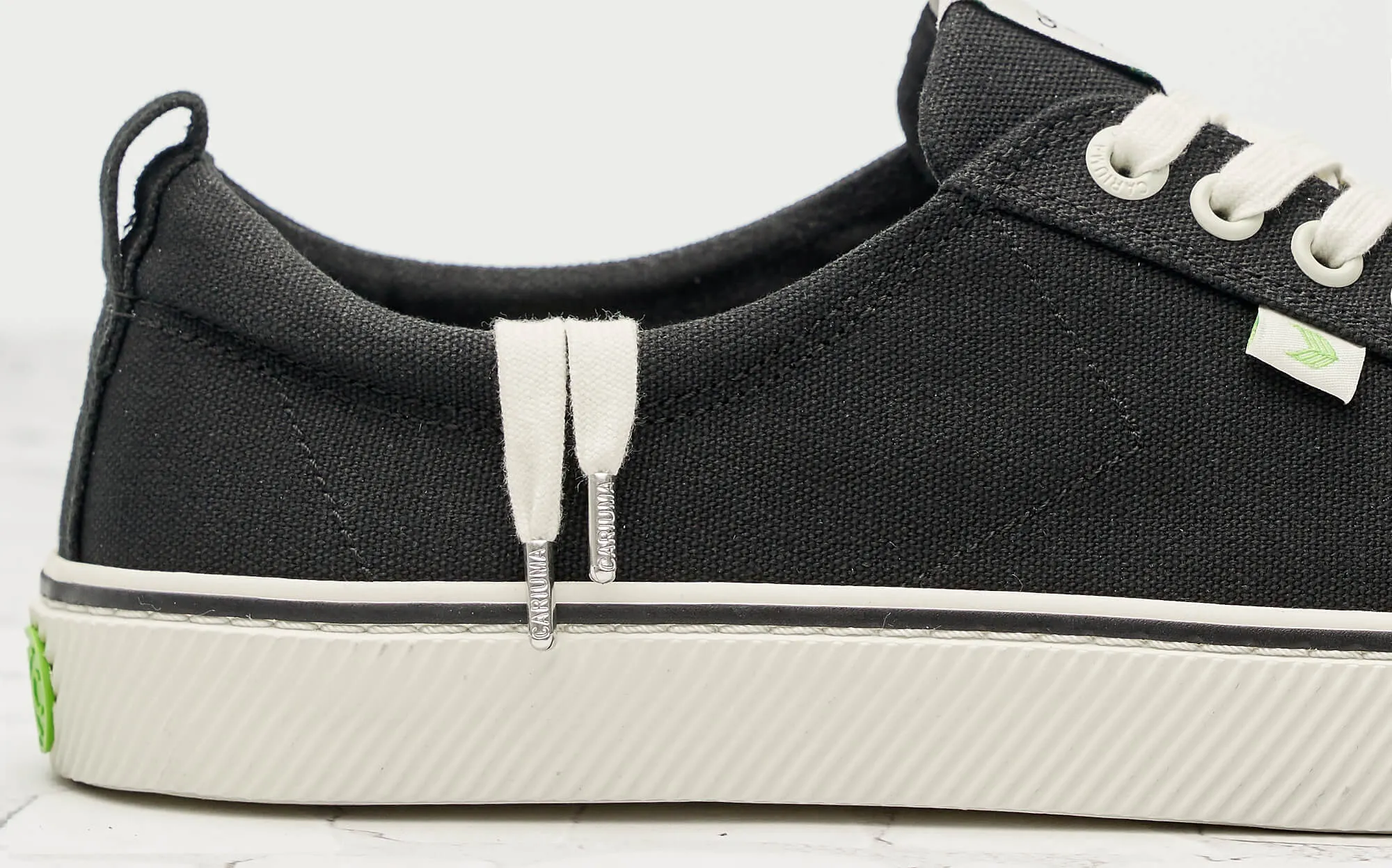 OCA Low Stripe Black Canvas Sneaker Men