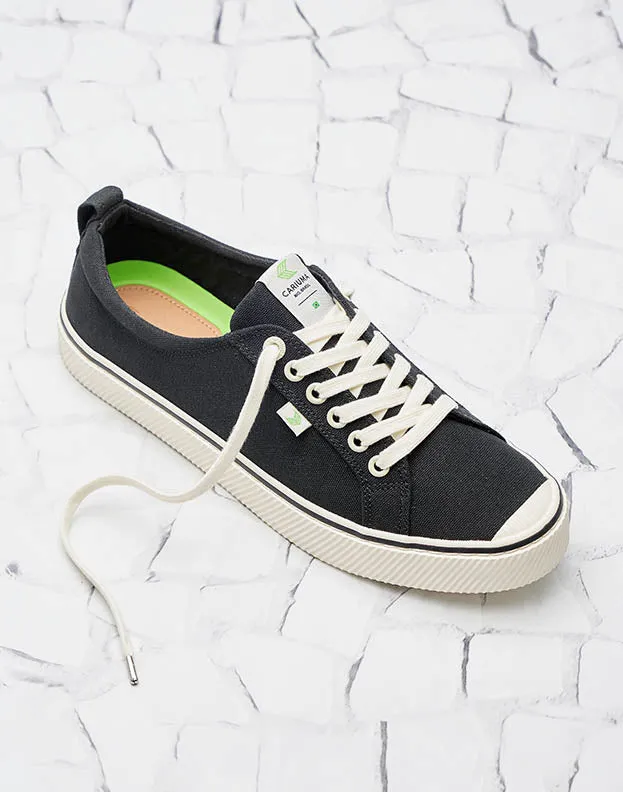 OCA Low Stripe Black Canvas Sneaker Men