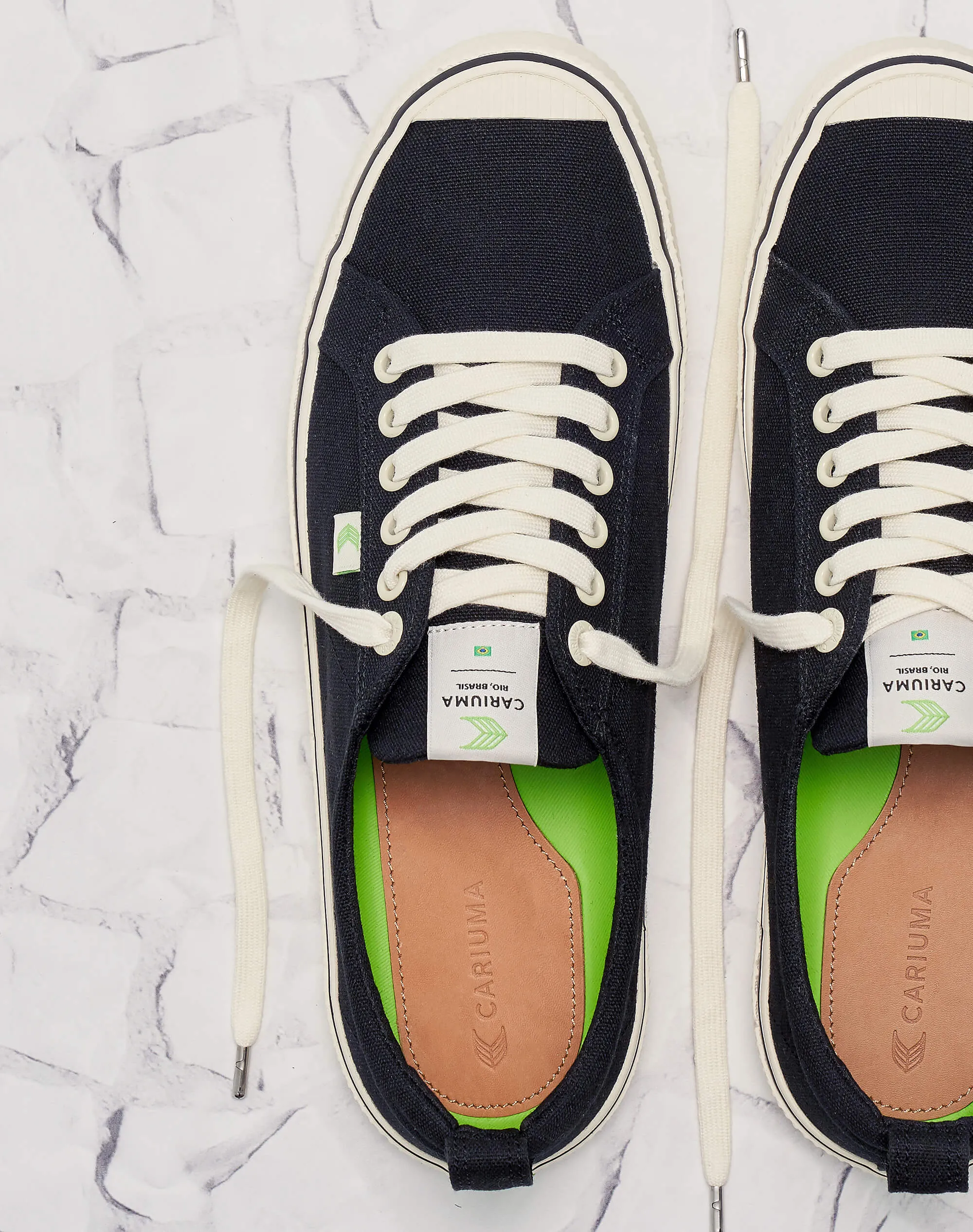 OCA Low Stripe Black Canvas Sneaker Men